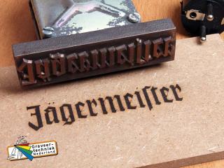graveren brandstempel 110x30mm bv voor de drankindustrie
